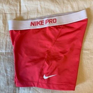 Pink Nike Pro Shorts